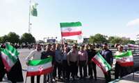  تجدید میثاق مدیرعامل و کارکنان شرکت شهرک‌های صنعتی یزد با رهبر معظم انقلاب در رزمایش «جان‌فدا برای ایران امام رضایی»