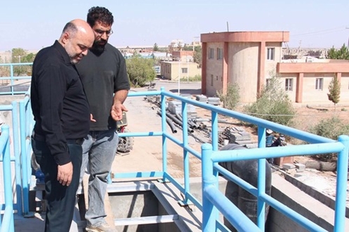 بازدید میدانی از آخرین مراحل پیشرفت مدول دوم تصفیه‌خانه شهرک صنعتی یزد